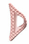 Stylish Pink Quilted Patterned Large Size Hair Claw Clip