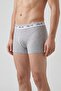 Men's Gray Melange Elasticated Boxer Briefs - 2