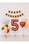 Happy Birthday Kraft Black Retro Balloon Set -5-