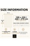 1/3 Regular Pleated Background Curtain Khaki 100X250 cm (260/270 Length Options) Single Panel Soft Fabric Modern Decorative Living Room Curtain - 3