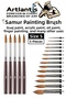 Paint Brush Number 5, 1 Pack of 5 Sable Round Tip Brush Set, Gouache Watercolor Acrylic Oil Paint Brush