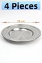 23 cm Deep Serving Plate - Stainless Steel Presentation Plate (1-4-6-12-30-100 Pieces)