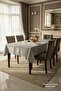 Thick Textured Water Repellent Tablecloth Stylish Jacquard Living Room Dining Table Cover - 3