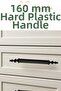 20 Pieces (Hard Plastic) Polais 160 mm Black Furniture Kitchen Drawer Cabinet Door Cupboard Handle Handle Handles - 8