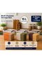 15 Liters Plastic Vertical Deep Storage Organization and Storage Bin with Locking Lid 3Pcs - 3