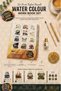 Premium Guided Watercolor Hobby Set Watercolor Workbook Notebook a Paris Cage Imaginary (Glue, - 5