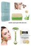 Set of 5 Pumpkin Fiber Goat Milk Aloe Vera Soap Towel Facial Massage Tool Fiber Facial Scrub Rushur Stone
