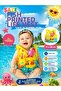 Fish Pattern Printed Children's Life Vest 41X30 cm Yellow Life Vest for Ages 3+ Pool Life Vest