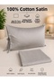 Satin Bed Sheet Set Double Size 100% Cotton Satin