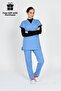 Tesettür Alaskan Blue Doctor's Uniform Scrubs Lycra Set