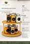 Bamboo Luxury 360 °   Rotating 2-Tier Spice Rack Organizer, Presentation Stand, Organizer, Tiered Stand