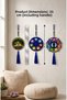Meditation & Yoga Themed Wall Ornament 1-Piece Spiritual Energy, Chakra Opener, Feng Shui Home, Room, Office ~ Handmade Gift Decor - 2