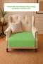 Hsn |   Cotton Single Armchair Cover for Seating |   Non-Slip Armchair Cover Sofa Shawl 85X95 cm Dusty Rose Color - 4