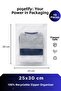 Zippered Organizer 25X30 cm |   10 Pieces |   Frosted Transparent Closet Organizer and Multi-Purpose Bag
