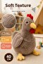 40 cm Brown Chicken Plush Toy Soft Textured Cute Kids Playmate Decorative Plush Toy! - 2