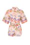 Tropical Patterned Woven Mini 100% Cotton Beach Shirt Shorts Set Tbess26Au00063 - 5