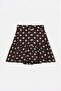 Brown Polka Dot Ruffle Skirt Twoss26Et00250