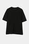 Siyah Oversize/Geniş Kalıp Dökümlü Örme T-Shirt TMNSS26TS00076 - 4