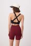 Burgundy Diver/Scuba Knitted Sports Shorts/Short Leggings Thmss26Ty00020 - 4