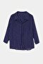 Navy Blue Striped Woven Shirt Tdrss26Go00115 - 2