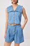 Açık Mavi Bluz Şort Denim Alt - Üst Takım TWOSS26AU00275 - 3