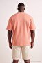 Unisex Large Size Orange Oversize/Wide Cut 100% T-Shirt Tmnss23Ts00139 - 4