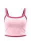 Pembe Soft Fırçalı Kumaş Pedli Örme Spor Üst/Bluz THMAW27BZ00005 - 5
