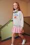 Kar Melanj Girls' Thick Non-Padded Crew Neck Printed Sweatshirt Tkdaw27Sw00001 - 3
