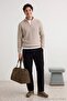 Siyah Kadife Beli Lastikli Normal/Regular Fit Erkek Pantolon TMNAW27PL00006 - 8