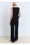 Asymmetrical Draped Halterneck Blouse - 4
