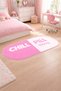 Sdt Retro Checkered and Wavy Pink - Cream Woven Base Decorative Carpet Sdt693 - 2