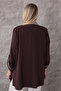 Plus Size (50-56) Jacket Collar Single Button Long Sleeve Two-Piece Suit Women's Blouse - 4