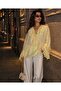 Blouse with Ruffled Collar and Sleeves, Long Sleeves - 2