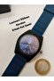 Men's Wristwatch with Silicone Strap --- Dark Blue Color Steel Case with Calendar (Large Case) - 2