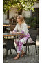Women’s Traditional Ethnic Co-Ord Set, Jute Cotton Kurta Top & Straight Pant Set - 3