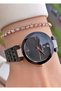 Brand Rose Black Color Waterproof Women's Wrist Watch - Bracelet Gift - 6
