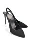 Zerina Black Suede Flexible Soft Non-Slip Sole Thin Heels (11cm) Women's Stiletto - 3