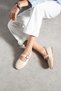 Daily Women's Flat Shoes with Straps, Rubber Buckle, Sewing Detail, Comfortable Home, Work, Office Shoes 487 - 3