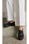 Women's Black Mesh Comfortable Mother Shoes with Lace Detail 2.5cm Byndoz02 - 8
