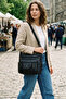 Women's Black Washed Crossbody Bag