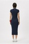 Modern Fit Zero Sleeve Half Turtleneck Knit Dress - 2