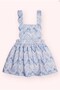 Baby Girl Set with Wave Patterned Gilet and Short-Sleeved T-Shirt, 0-5 Years Old, Blue - 2