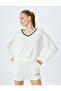 Elastic Waist Slogan Printed Mini Shorts with Pocket Detail - 2