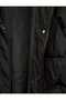 Oversize Puffer Jacket with Hooded Snap Button and Zipper - 8