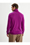 High-Neck Knitwear Sweater Basic Long Sleeve Viscose Blend - 5