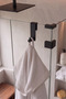 Black Matte 304 Stainless Shower Cabin Hanger - for 6mm Fixed Glass Only - Not Suitable for Sliding Door - 3