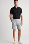 Cotton Men's Gray Casual Shorts Side Pocket Lace-Up Regular Fit Mold Pipe Leg Casual Bermuda 2 Thread - 2