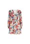 Women's Floral Print Chiffon Mini Dress – Roseline Fit, Cotton Lining, Breathable Woven - 5