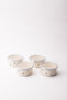 Black Cupid Enamel 4-Piece Bowl with Lid, Snack Bowl, Breakfast Bowl, Jam Bowl, Olive Bowl, Serving Set 8cm 20