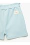 Cotton Textured Shorts with Elastic Waist - 6